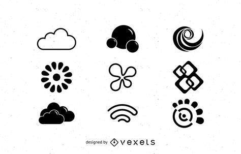 Logo Objects Set Vector Download