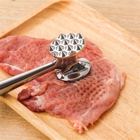 egymen kitchen meat tenderizer double sided steak beater alloy tendon