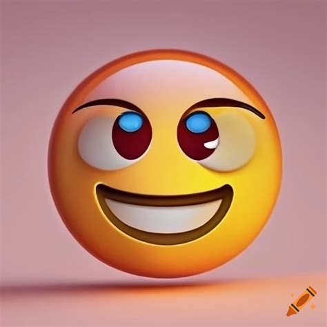Happy face emoji on Craiyon