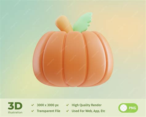 Premium PSD | Pumpkin farming 3d illustration