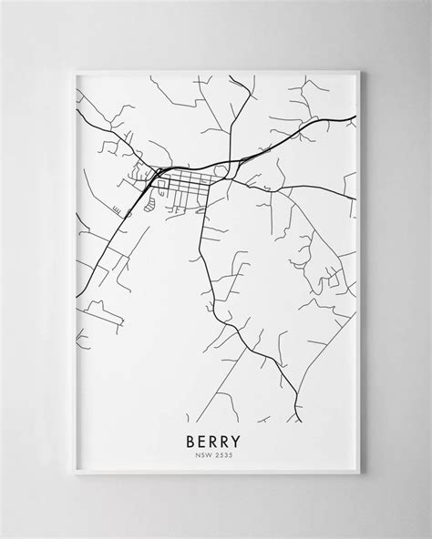 berry nsw map print chelsea chelsea