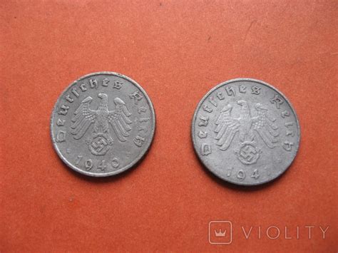 Веймарская республика и Третий рейх. 5 рейхспфеннигов (reichspfennig ...