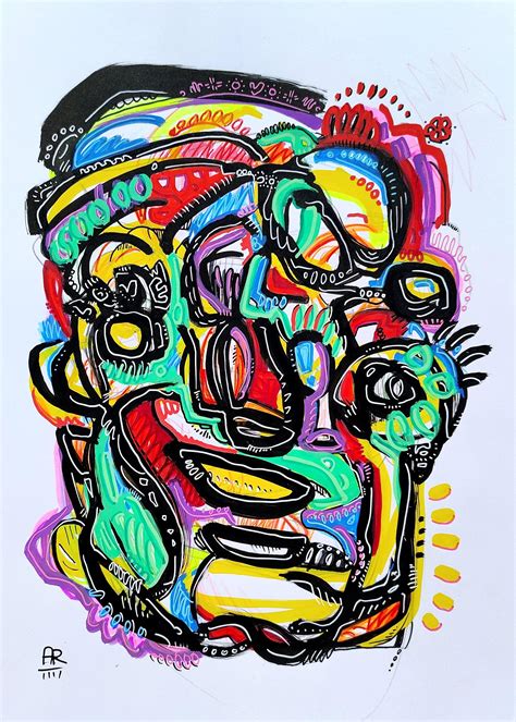 Angel Rivas - ABSTRACT FACE For Sale at 1stDibs | angel rivas artist