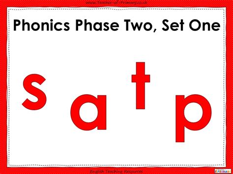 s, a, t, p - Letters and Sounds - Phonics Phase 2, Set 1 | Teaching ...