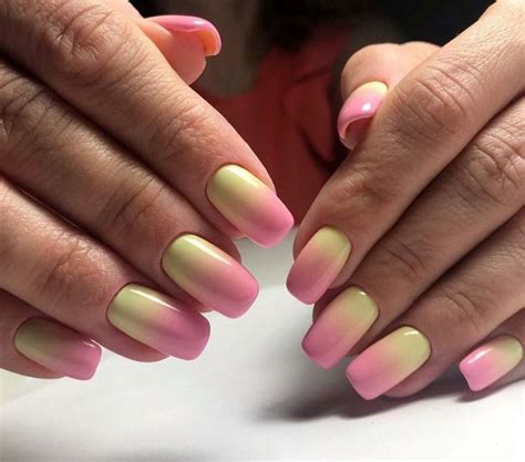 Желто-розовые ногти | Nail art, Nail art designs, New nail art design