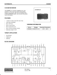 Fairchild Semiconductor KA9258 Series Datasheets. KA9258D, KA9258BD ...