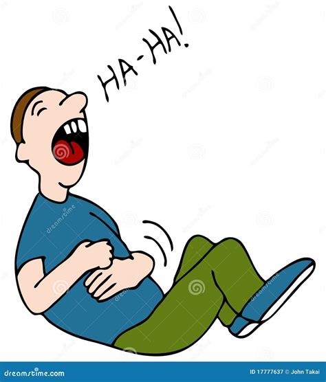 de lach van de buik vector illustratie illustration  lachen