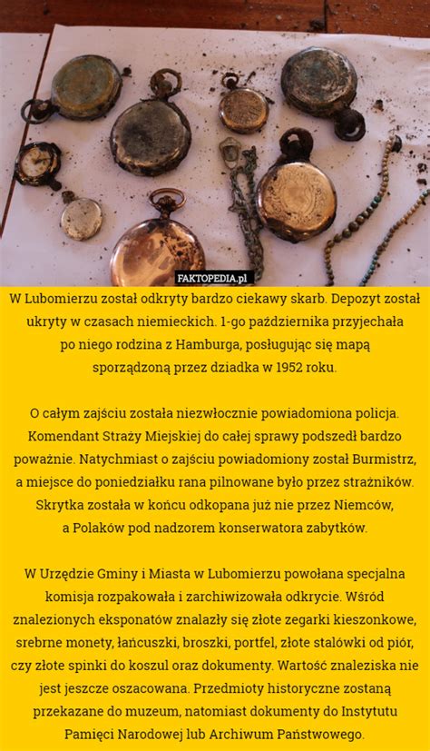 W Lubomierzu został odkryty bardzo ciekawy skarb. Depozyt został ukryty
