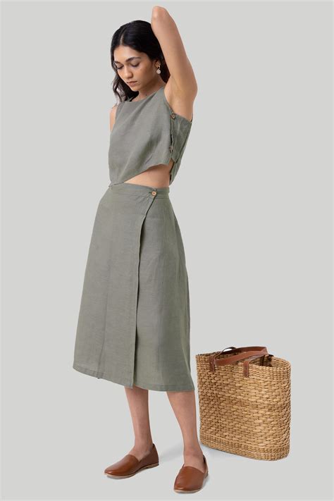 Boxy Crop Top in Dark Green – Reistor