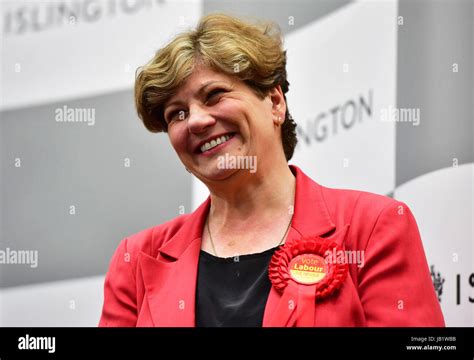 Emily Thornberry smiles after holding her Islington South and Finsbury ...