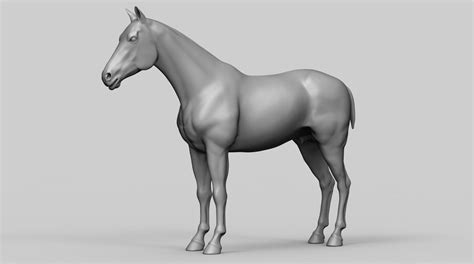 Horse - Realistic Highpoly Sculpture 3D model animal