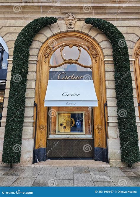PARIS, FRANCE - December 23, 2024: Exterior View of the Cartier Store