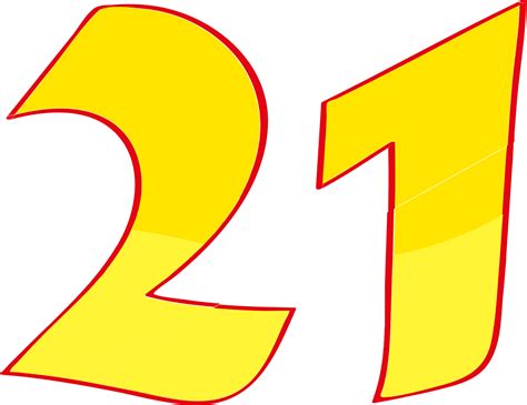 Number 21 Clip Art
