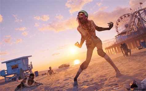 Dead Island 2 girl zombie 8K wallpaper download