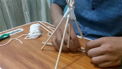 proses pembuatan maket pionering uas mk pendidikan kepramukaan