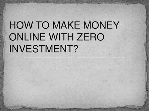 PPT - How To Make Money Online PowerPoint Presentation, free download