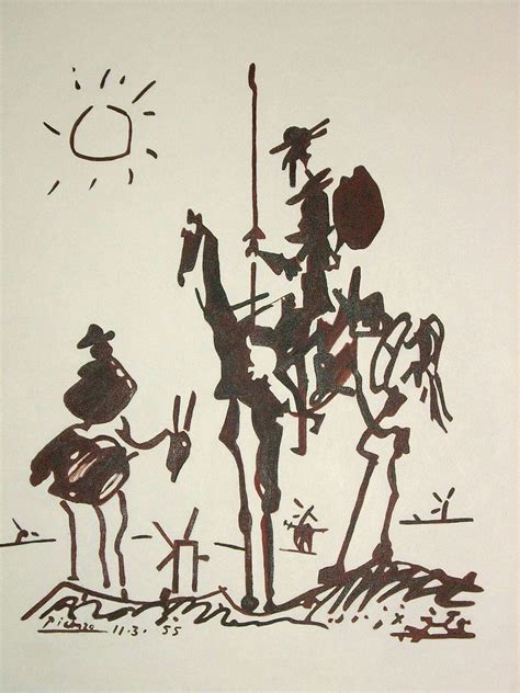 Don Quixote - Pablo Picasso (1955) | Art, Don quixote, Pablo picasso