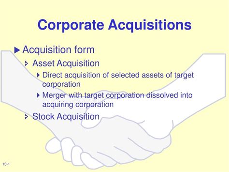 corporate acquisitions powerpoint