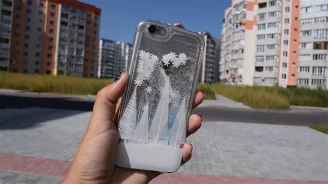 жидкий чехол с блестками на айфон 6/6s - YouTube