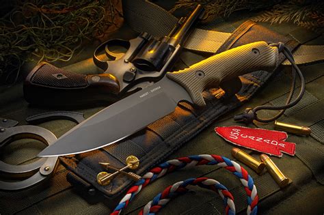 Нож с фиксированным клинком Spartan Blades Harsey Difensa, сталь CPM ...