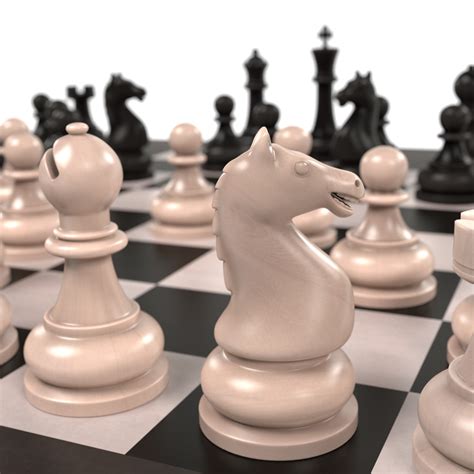 шахматы 3D Модель $49 - .3ds .dae .obj .unknown .fbx .blend - Free3D