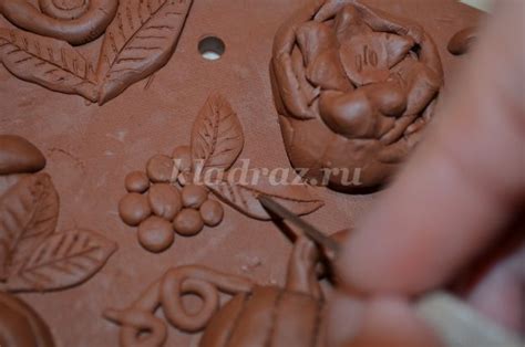 Панно из глины на тему: Дары Осени. Мастер-класс с пошаговыми фото.