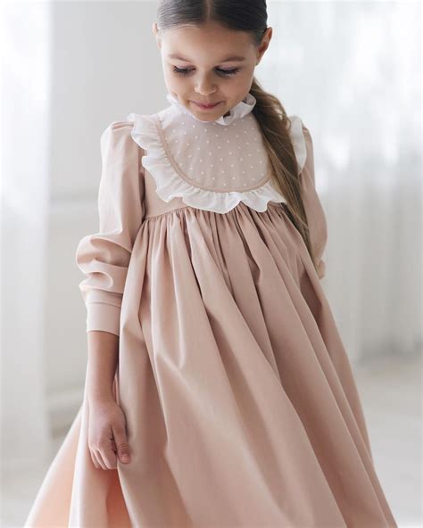 miko | concept kids wear’s Instagram post: “Бежевое платье с манишкой ...