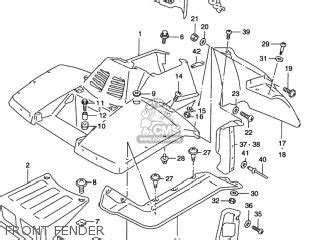 Suzuki LT-F4WDX KING QUAD 1996 (T) USA (E03) KINGQUAD KING-QUAD parts ...