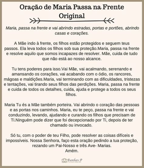 Oração Maria Passa Na Frente Imprimir - Oração de Maria Passa na Frente de Marcelo Rossi | 4 de Imprimir