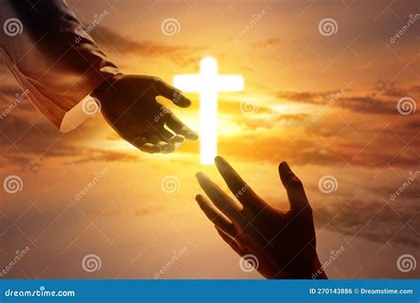 christ giving  blessing portal  florence cathedral stock photo