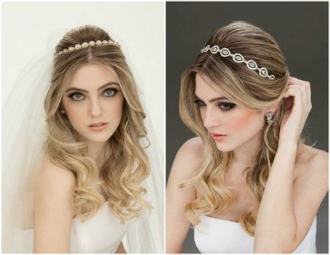 Penteado Noiva Com Tiara Cabelo Solto - Cabelo bem solto com uma tiara. - Foto #3541 | Penteado noiva ...