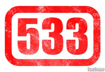 533 Text Effect and Logo Design Number