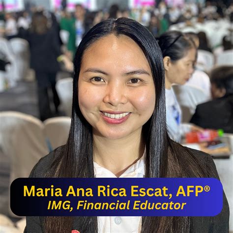 Maria Ana Rica Escat, Financial Coach