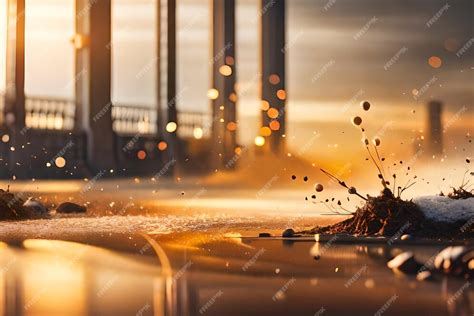 premium ai image  spider web   bridge   city