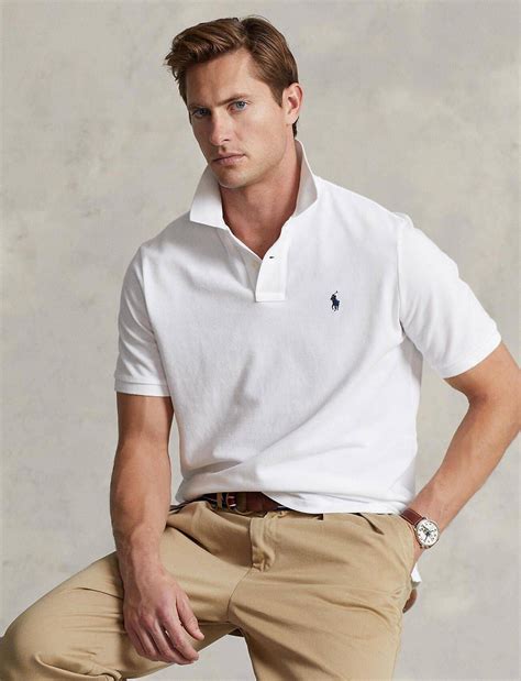 Polo Ralph Lauren Herren Poloshirt Classic Fit in Weiß kaufen | engelhorn