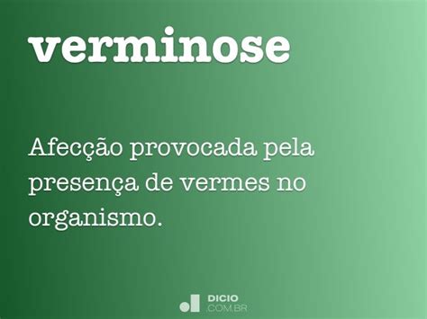 Verminose - Dicio, Dicionário Online de Português