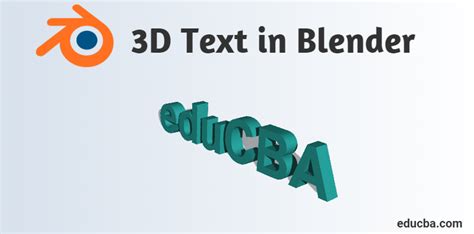 3D Text in Blender | Complete Guide to How to Use 3D text in Blender?