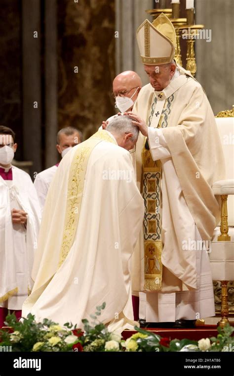 St Peter s Basilica, Vatican on October 17, 2021: Pope Francis ordains ...