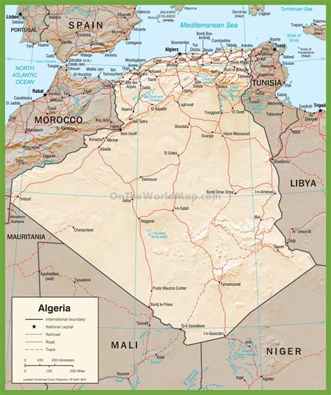 map of algeria in africa 1