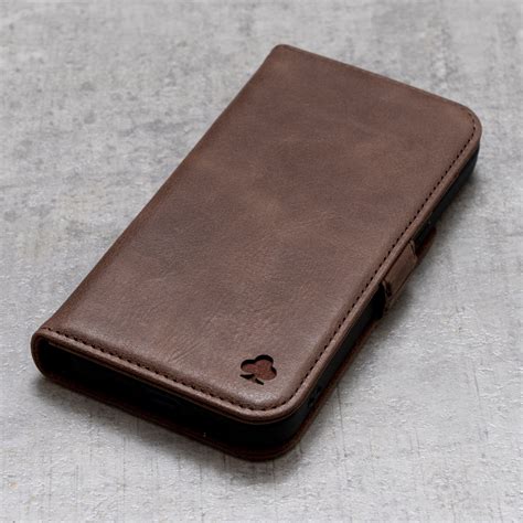 iPhone 17 Leather Case. Premium Slim Genuine Leather Stand Case/Cover/