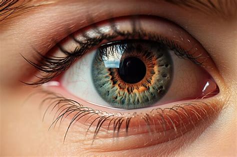 Premium AI Image | Macro photo of an eye