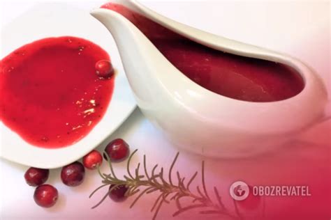 Соус из клюквы - рецепт приготовления с фото и видео