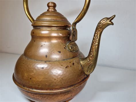 Copper Tea Kettle Vintage, Vintage Copper Kettle, Belgium Teapot, Vintage Style Teapot, Antique ...