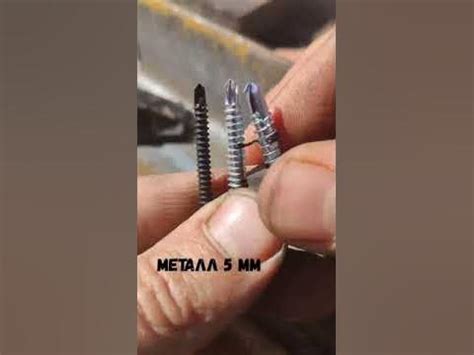 Саморезы с буром против металла 5 мм) #shorts - YouTube