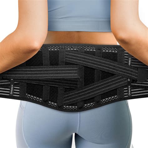ORTONYX Back Brace for Lower Back Pain, Back Support Belt for Women