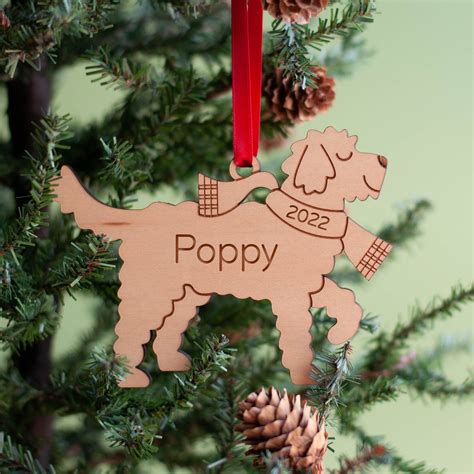 Christmas Ornament - Goldendoodle (Personalized, Wood) - Graphic Spaces