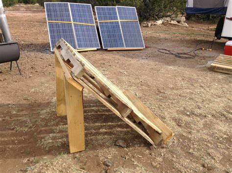 DIY solar panel stand. We have a solar panel generator that requires ...