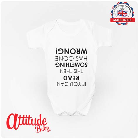 Plain Baby Grows-Funny Printed-If You Are Reading This Hilarious Baby ...