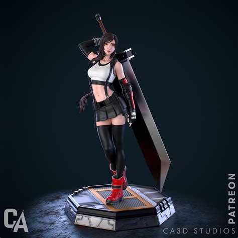 Tifa - Final Fantasy 3D Printed Statue - Various Scales – ModelShack