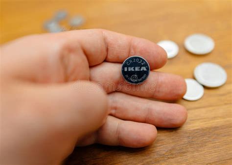 Holding IKEA CR2032 Battery Editorial Photo - Image of electronics ...